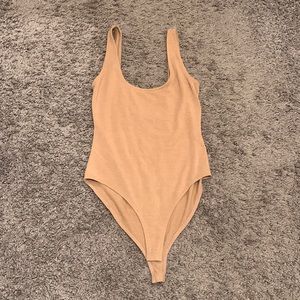 Small Tan Bodysuit by Forever21